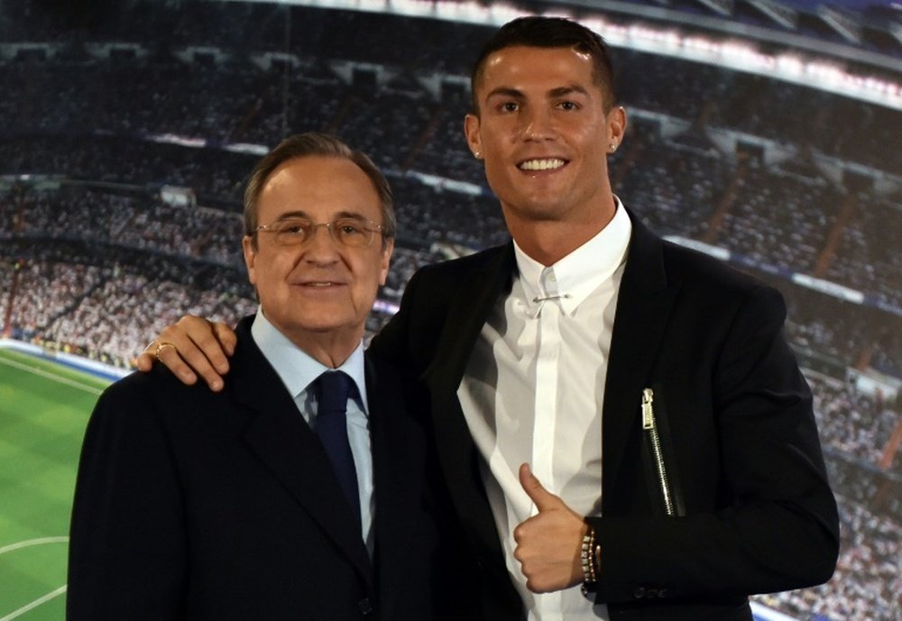 Le président du Real Madrid a mentionné le futur du joueur portugais. EFE