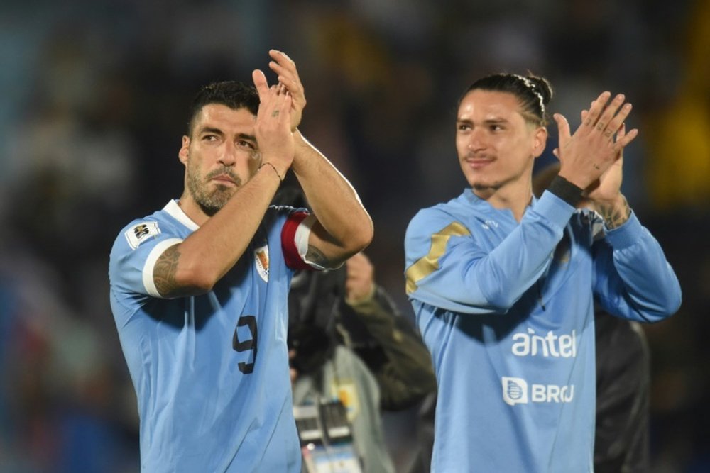 Nunez's brace helped Uruguay beat Bolivia 3-0. AFP