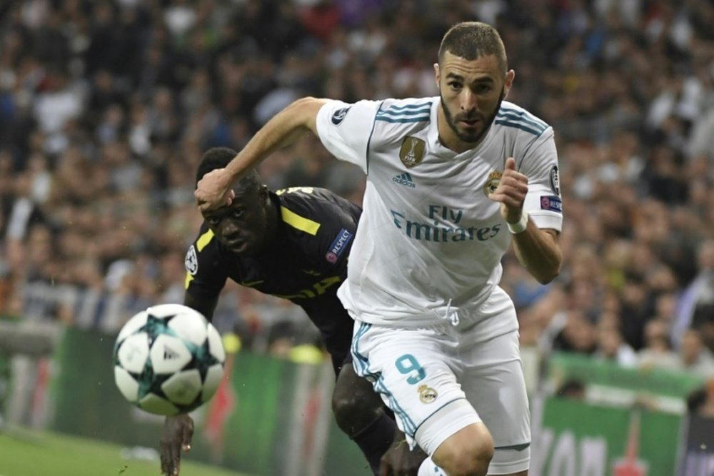 Gros moment de sécheresse pour Benzema. AFP