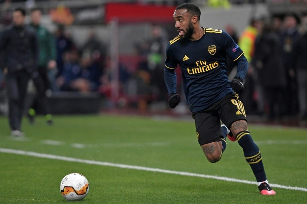 Lacazette has warned Arsenal that he could leave. AFP
