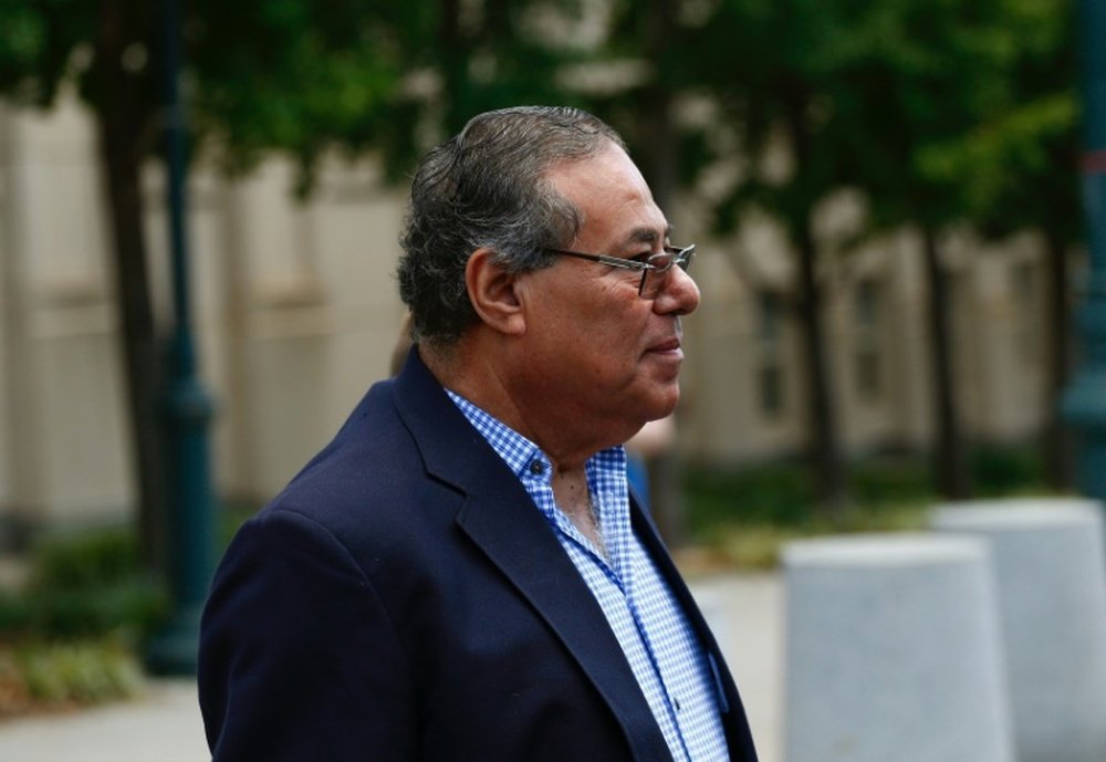 Le Nicaraguayen Julio Rocha à la sortie du tribunal de Brooklyn, le 3 août 2016. AFP