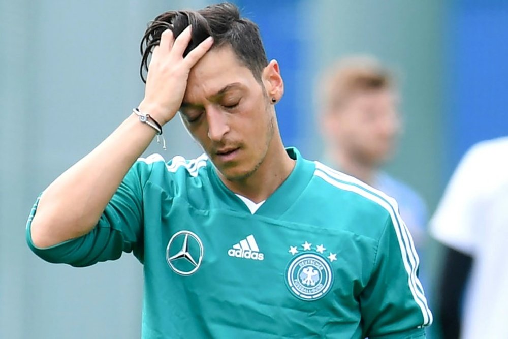 Özil no se ha mordido la lengua a la hora de explicar sus desavenencias con la Federación. AFP