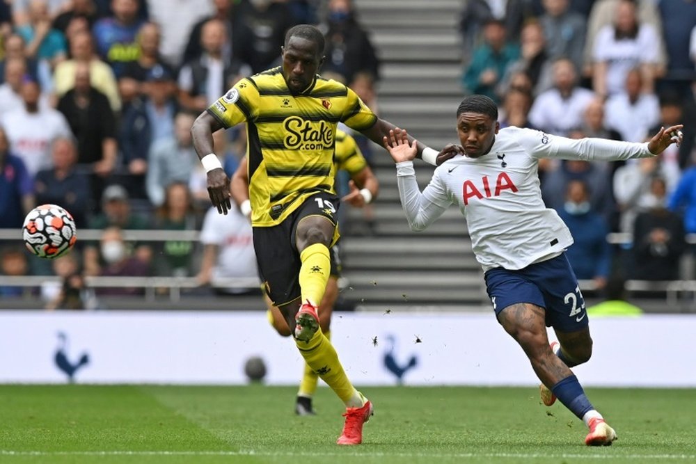 Sissoko ya jugó su primer partido en el Watford. AFP