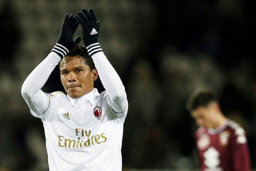 Carlos Bacca no contemplaría la opción de dejar al Milan, AFp