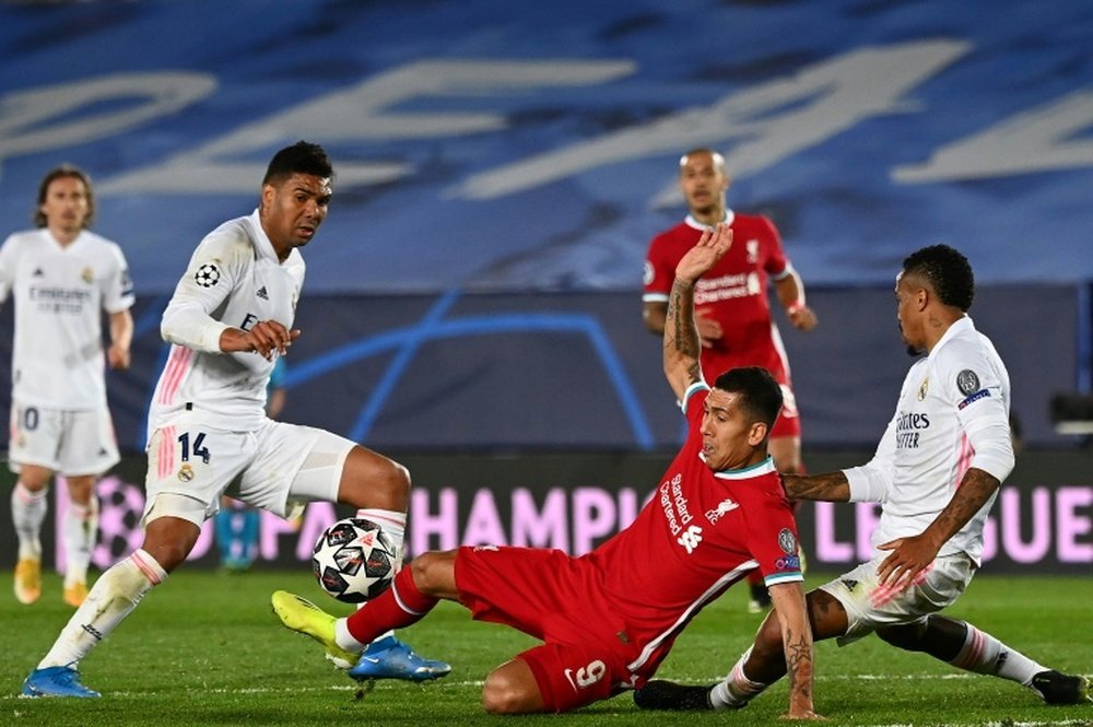 Liverpool recebe o Real Madrid pelo jogo de volta das quartas de final da Champions League. AFP