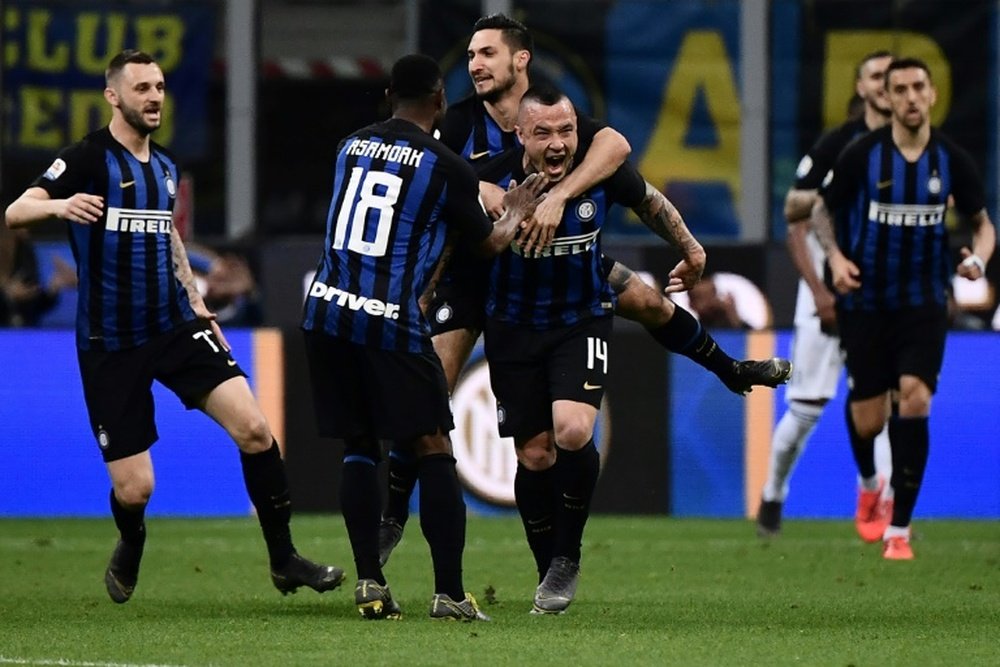 Nainggolan has terminated his Inter contract ahead of a Cagliari move. AFP