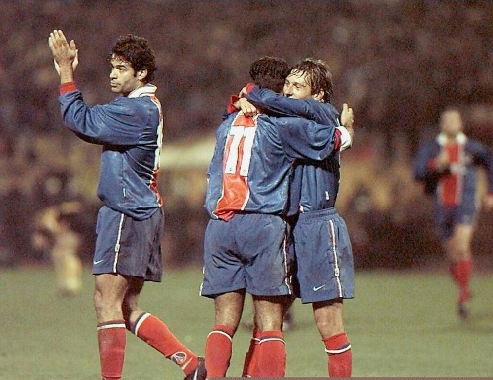 PSG during the 1996-97 season. AFP