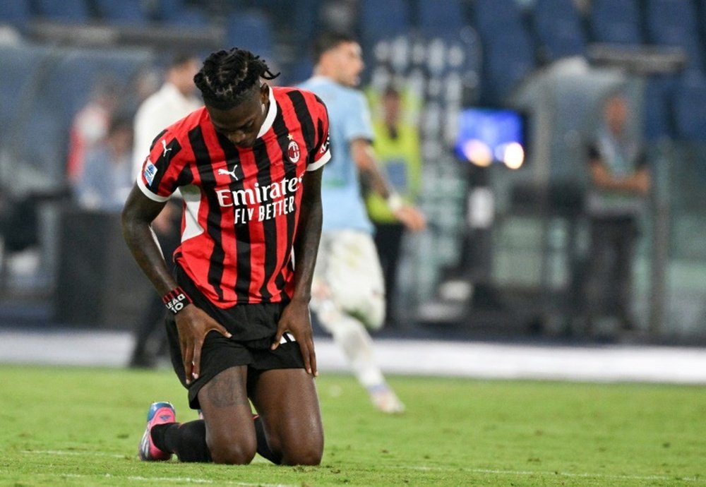 Leao has been benched for the third time in four games this season. AFP