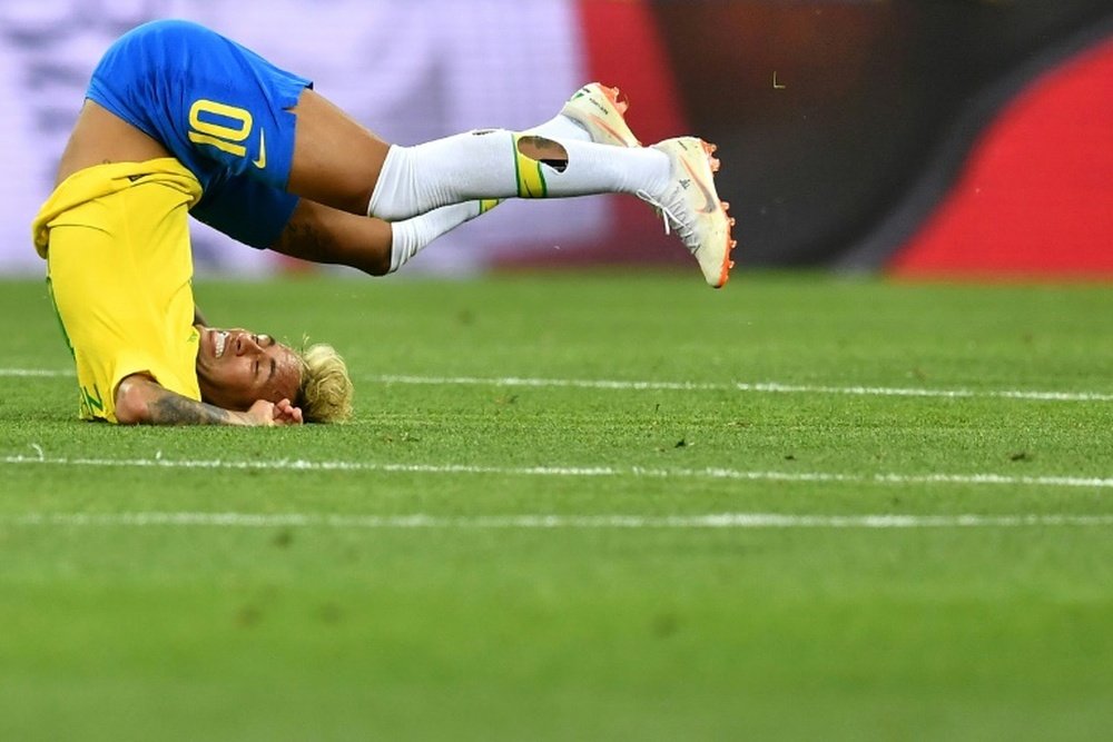 L'attaquant vedette du Brésil Neymar lors du match contre la Suisse, le 17 juin 2018 à Rostov