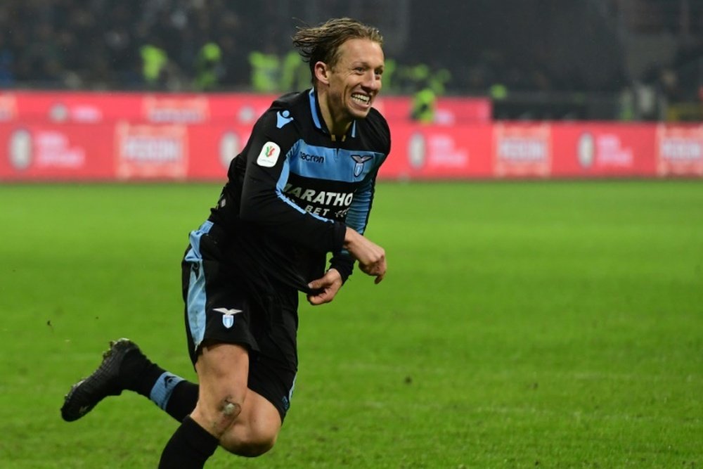 La Lazio augmentera le salaire de Lucas Leiva. AFP