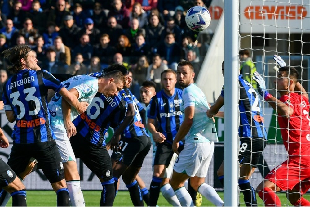Inter have conceded 22 goals in the Serie A this season so far. AFP