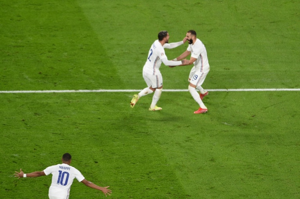 Theo se salió con Francia en la Liga de las Naciones. AFP