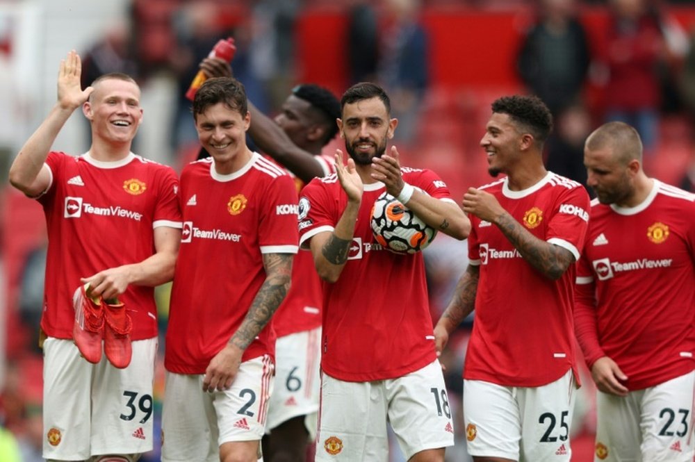 Man United cruised to a 5-1 victory over Leeds on opening day. AFP
