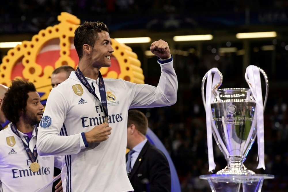 Cristiano Ronaldo continue d'écrire l'histoire de la Ligue des champions. AFP