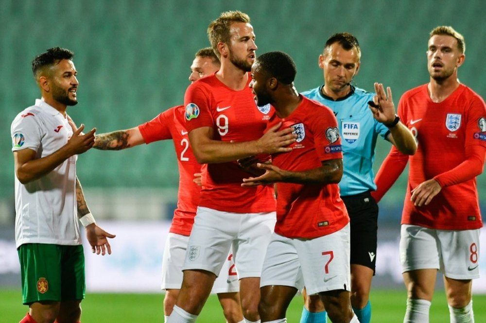 Sterling has praised Bulgaria's reaction to the racist incidents. AFP