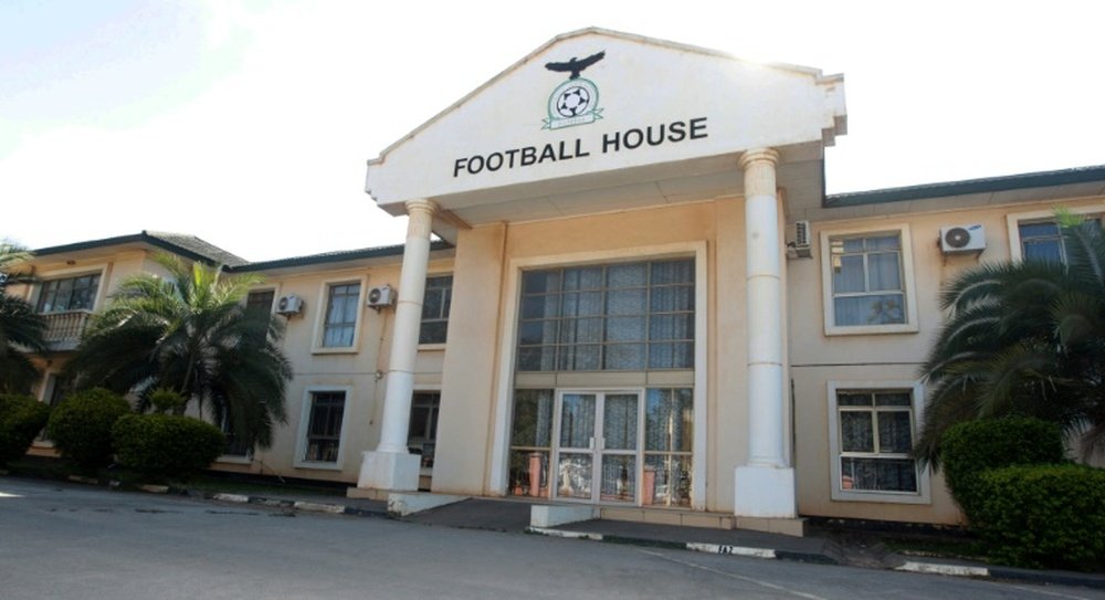 La façade de la fédération zambienne de football à Lusaka, le 30 mai 2015. AFP