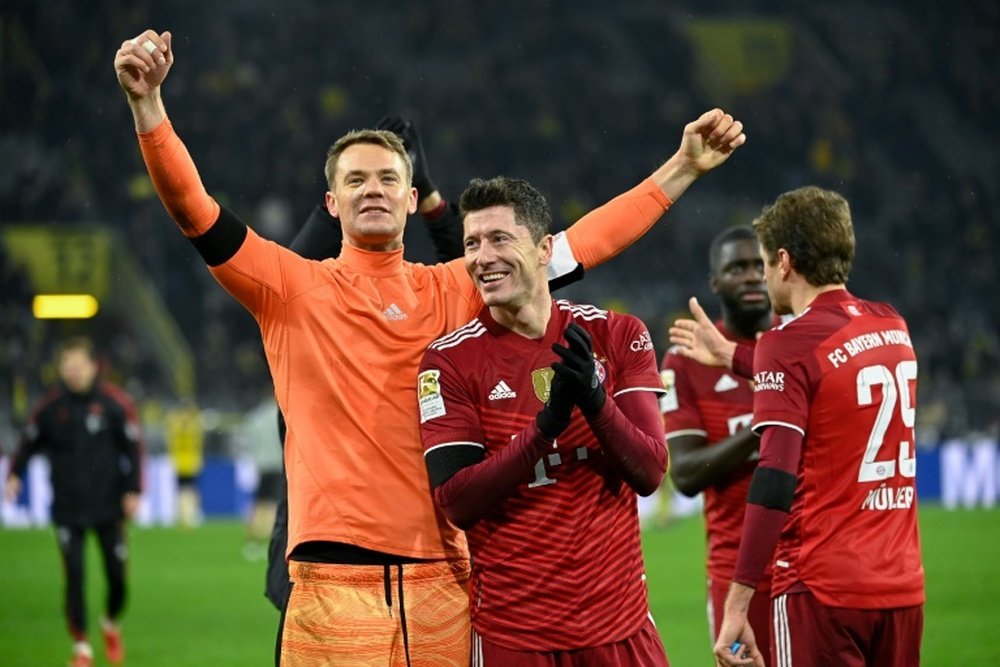 Lewandowski es optimista y espera poder decir qué hará la 22-23 en breve. AFP