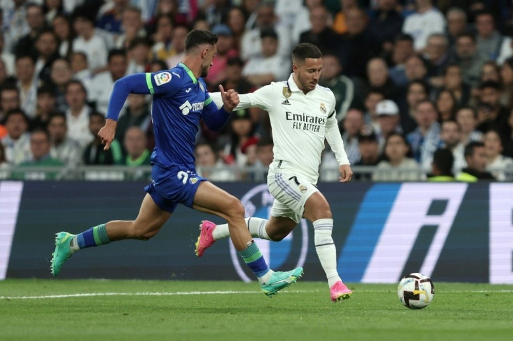 Le Real Madrid rend hommage à Hazard. AFP