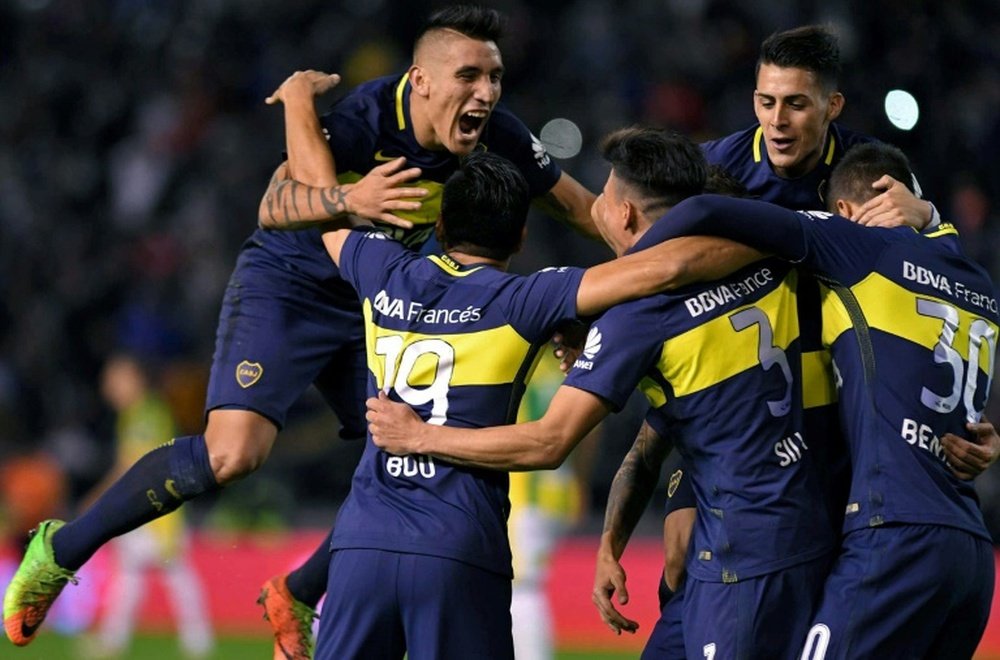 Boca derrotó a Unión en La Bombonera. AFP