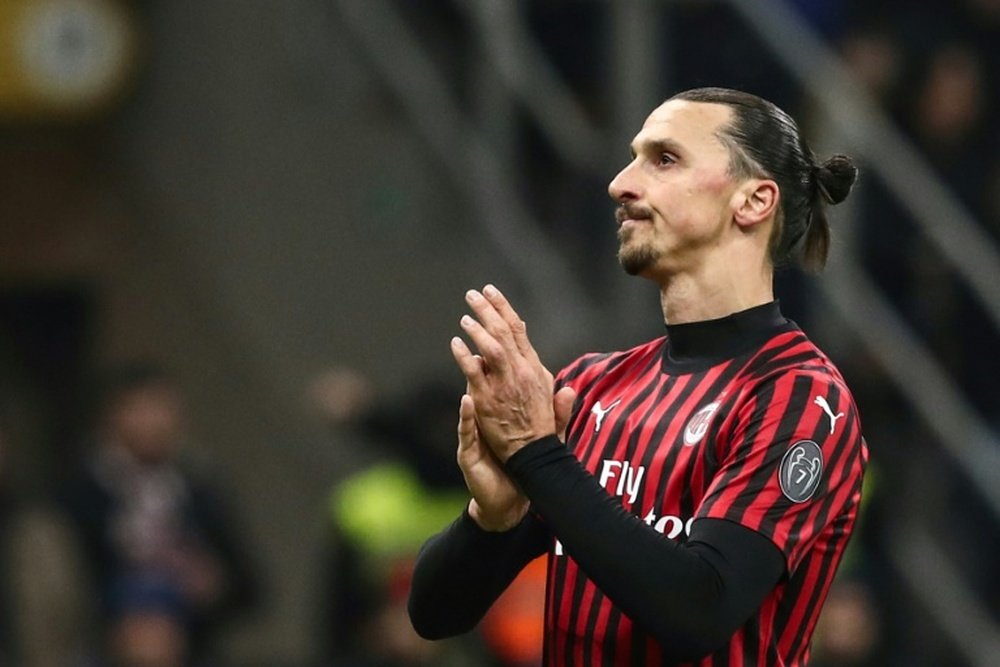 Ibrahimovic quittera l'AC Milan à la fin de la saison. AFP