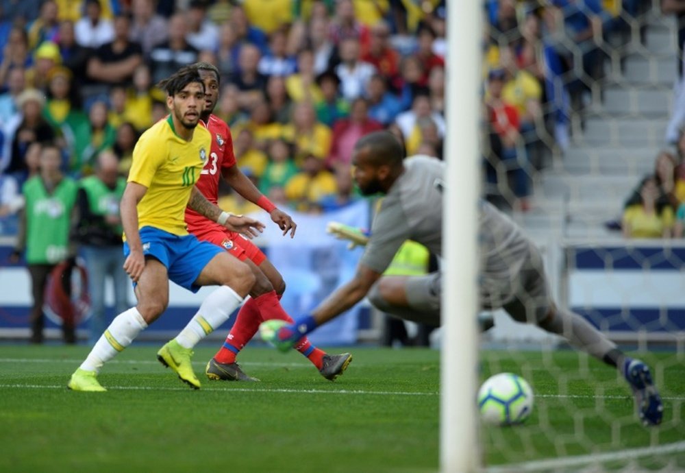 O Brasil não conseguiu ir além do empate na preparação para a Copa América. AFP