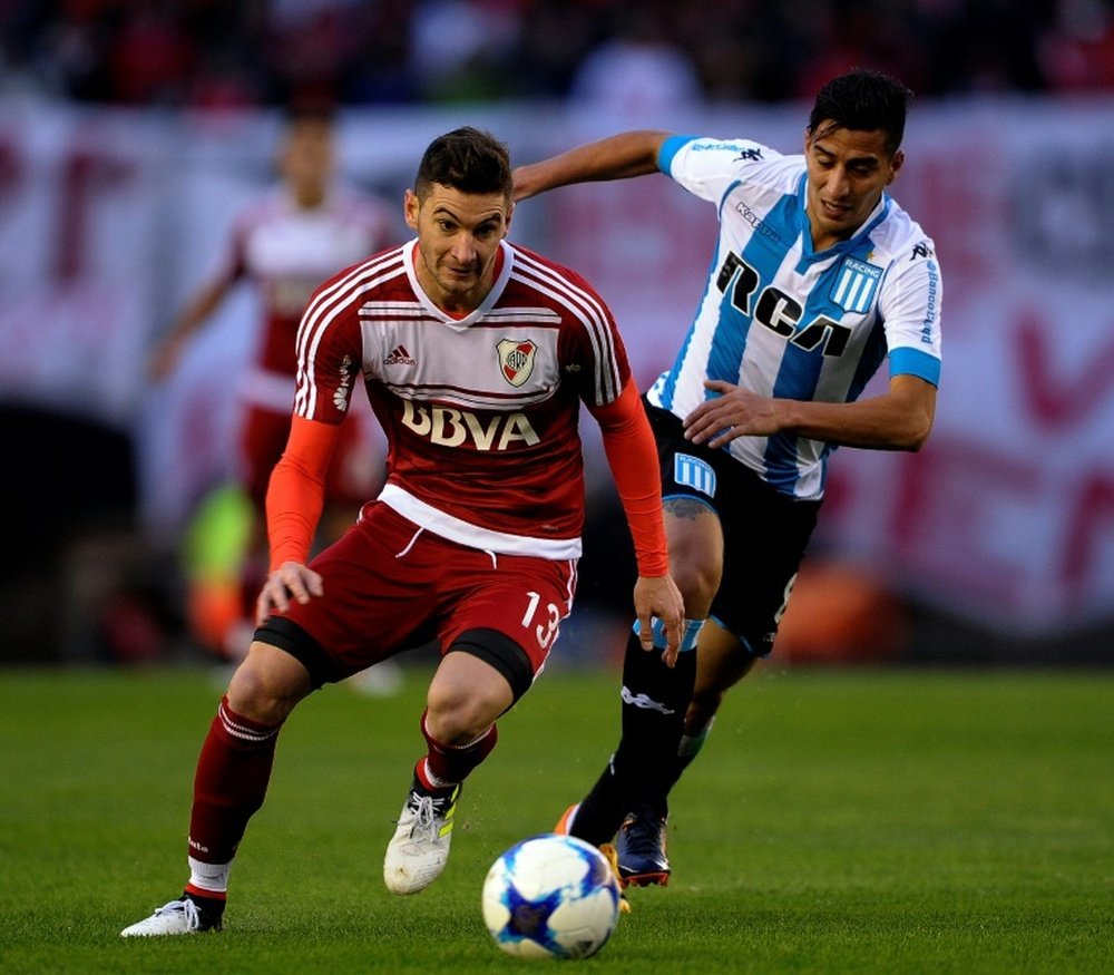 L'international argentin Lucas Alario du River Plate à Buenos Aires, le 18 juin 2017. AFP