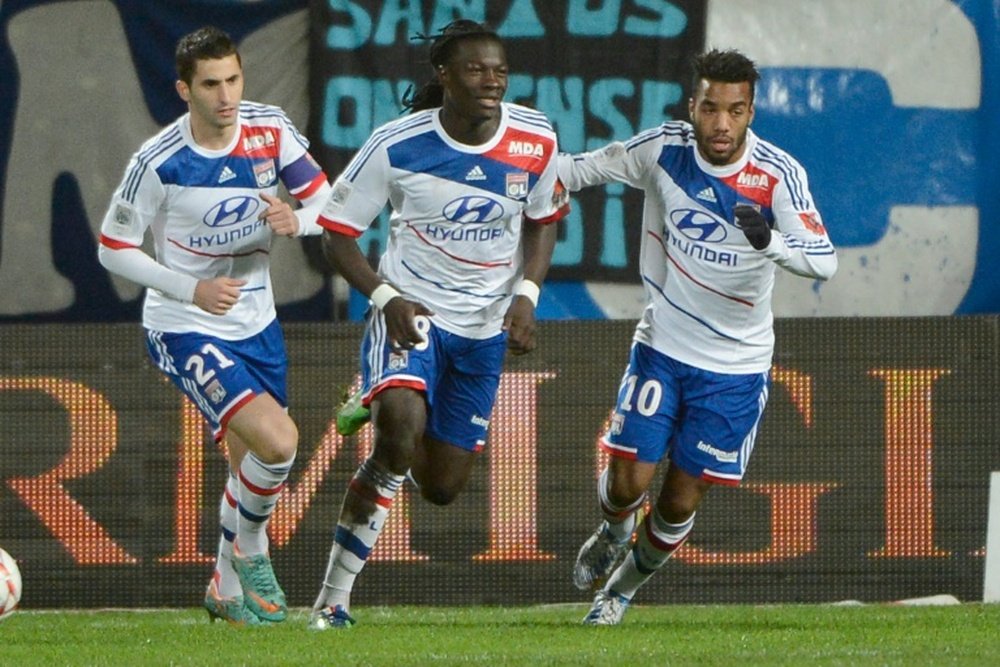 Bafétimbi Gomis, lorsqu'il était joueur de Lyon. AFP