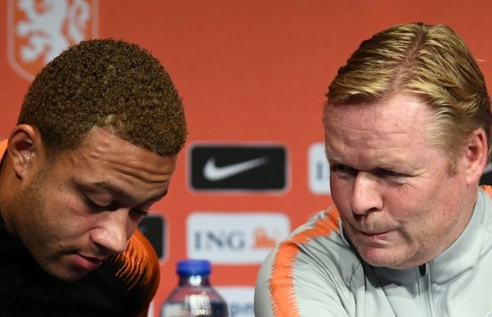Depay has been linked with Barcelona. AFP