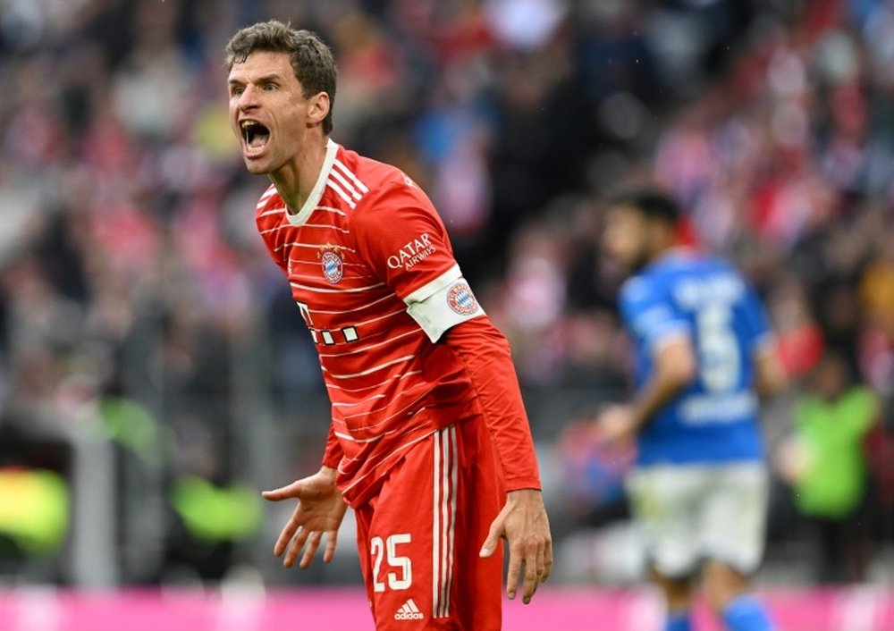 Muller didn't bite his tongue after Bayern's defeat at Mainz. AFP