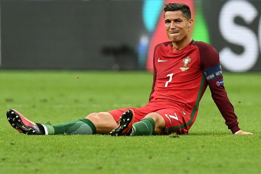 El día del choque entre Stijn Stijnen y Cristiano. AFP