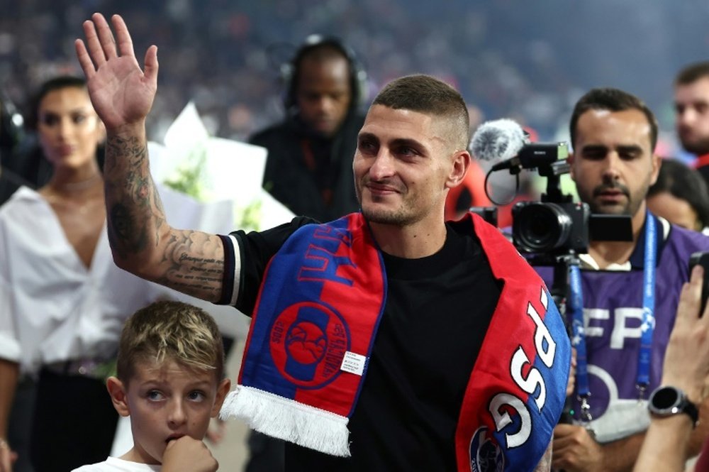 Verratti y su adiós del PSG. AFP