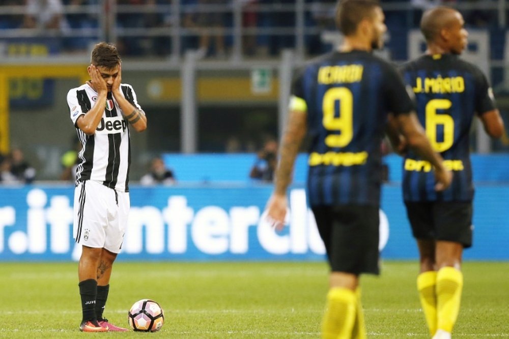 Youngster Paulo Dybala during a match against Inter Milan. AFP