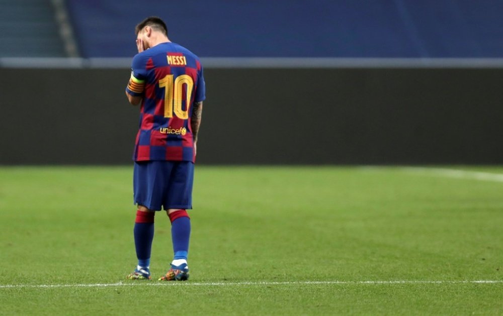 Il presunto messaggio vocale di Messi. AFP