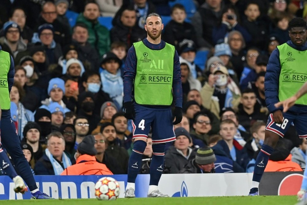 Ramos no entrenó este viernes y habrá que ver si juega o no contra el Lens. AFP