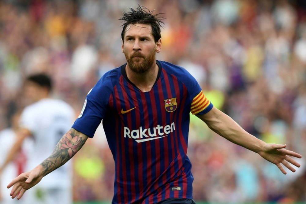 Messi enfile les records comme des perles. AFP