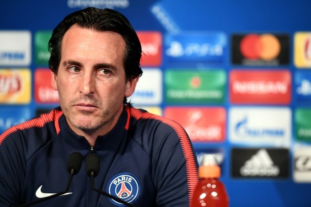 Emery was asked about the possibility of Neymar leaving for Real Madrid. AFP