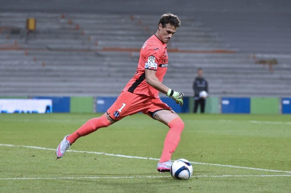 Le gardien de Toulouse Mauro Goicoechea lors du match contre Marseille au Stadium Municipal. AFP