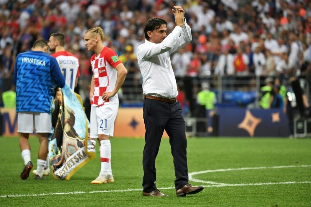 Zlatko Dalic à lissue de la finale du Mondial perdue contre la France à Moscou. AFP