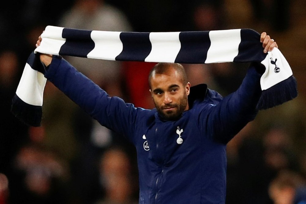 Lucas Moura is tipped to make his full debut against Rochdale. AFP