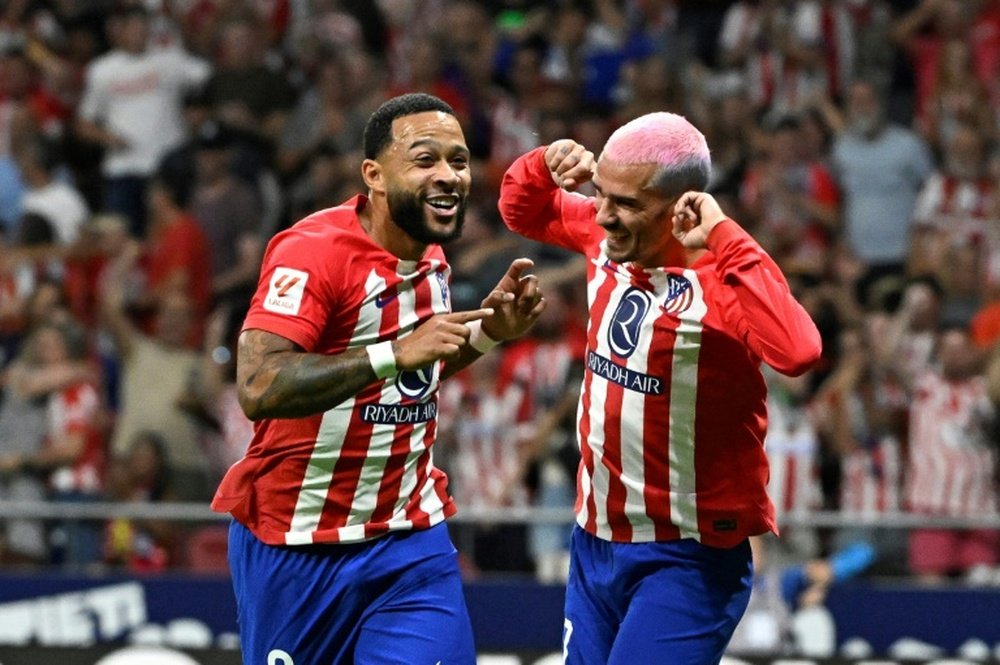 El Atlético de Madrid recordará la figura de Jesús Gil contra el Numancia. AFP