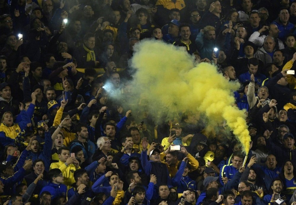 Boca arrancó la defensa del título con triunfo. AFP