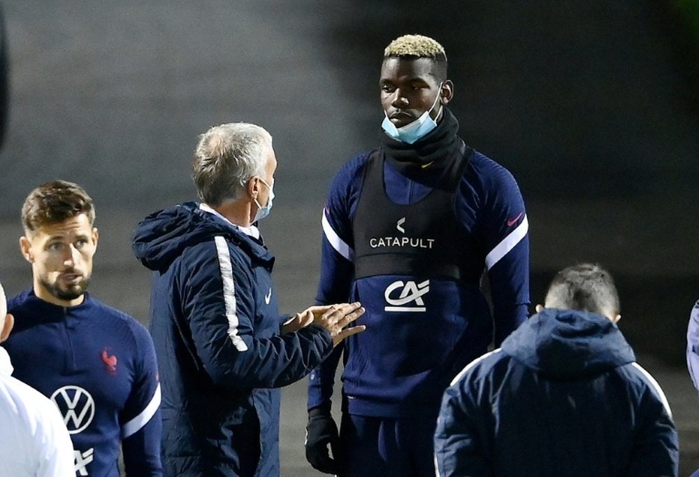 Deschamps hopes that the limelight achieved at France can keep him at United. AFP