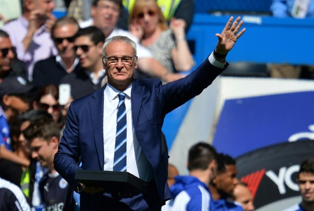 Claudio Ranieiri n'est plus l'entraîneur de Leicester depuis jeudi. AFP