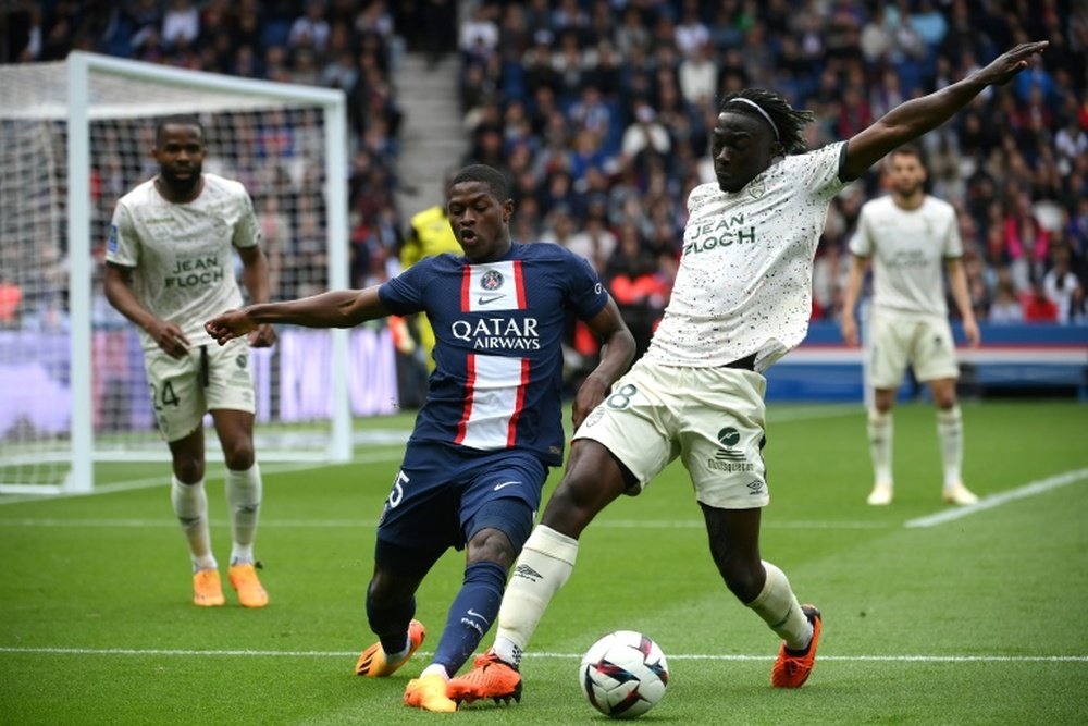 Fin de saison pour Nuno Mendes. afp