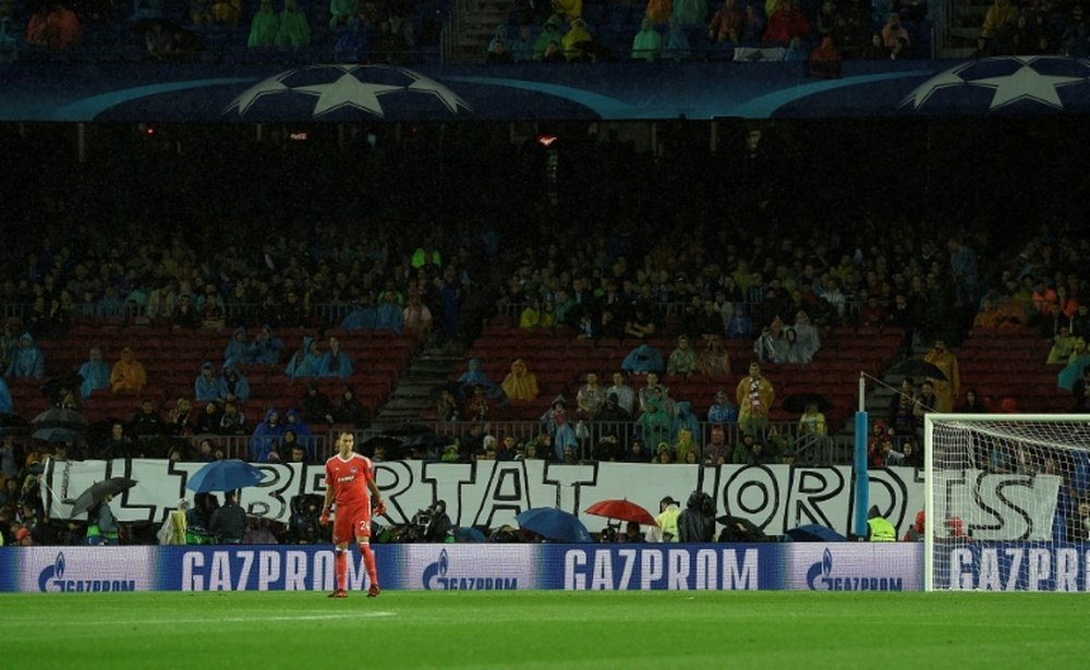 Le Barça a disputé son premier match ouvert au public depuis le 1er octobre. AFP