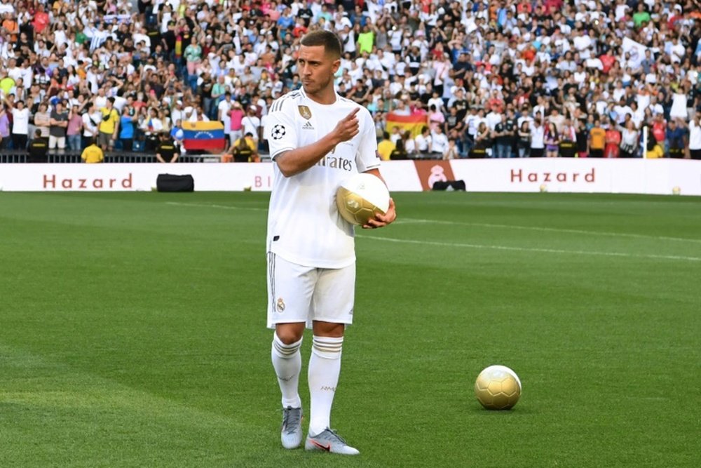 Hazard endured an injury-plagued spell at Real Madrid. AFP