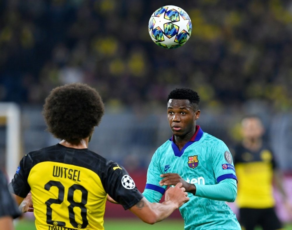 Ansu Fati is being sought after by Borussia Dortmund, AFP