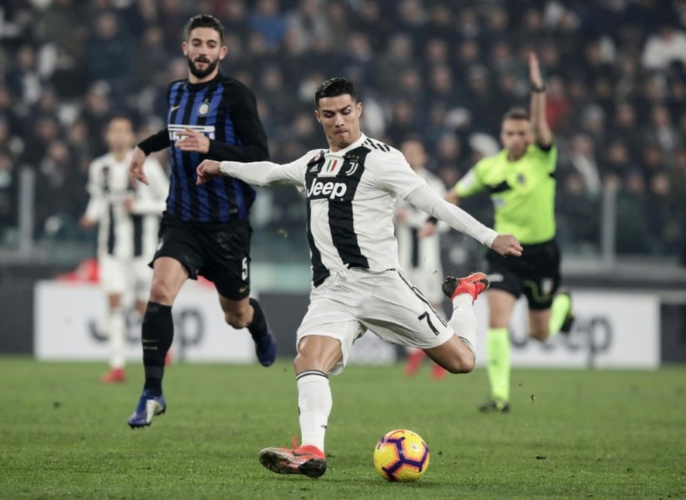 Inter de Milão x Juventus é uma das partidas remarcadas. AFP