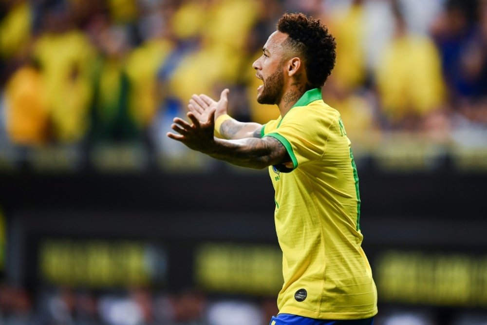 Une partie de l'interview de Neymar a été volée au Brésil. AFP