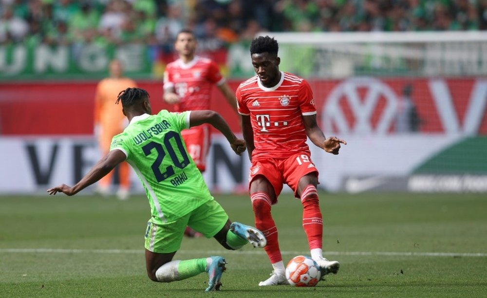 Alphonso Davies has a contract with the Bavarians until 2025. AFP